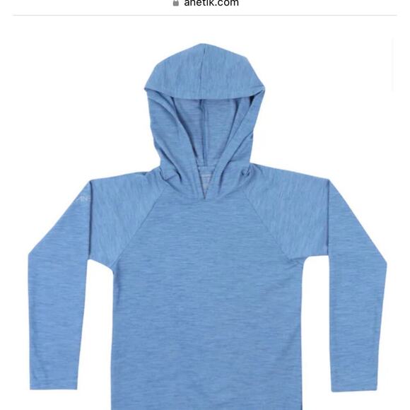 Anetik KIDS EXPLORER TECH HOODY blue size 5 rashguard heat protection - Picture 1 of 5